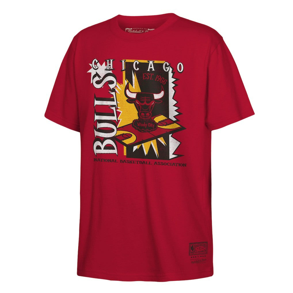 Chicago Bulls Youth Retro '90s Poster T-Shirt Red - NBA