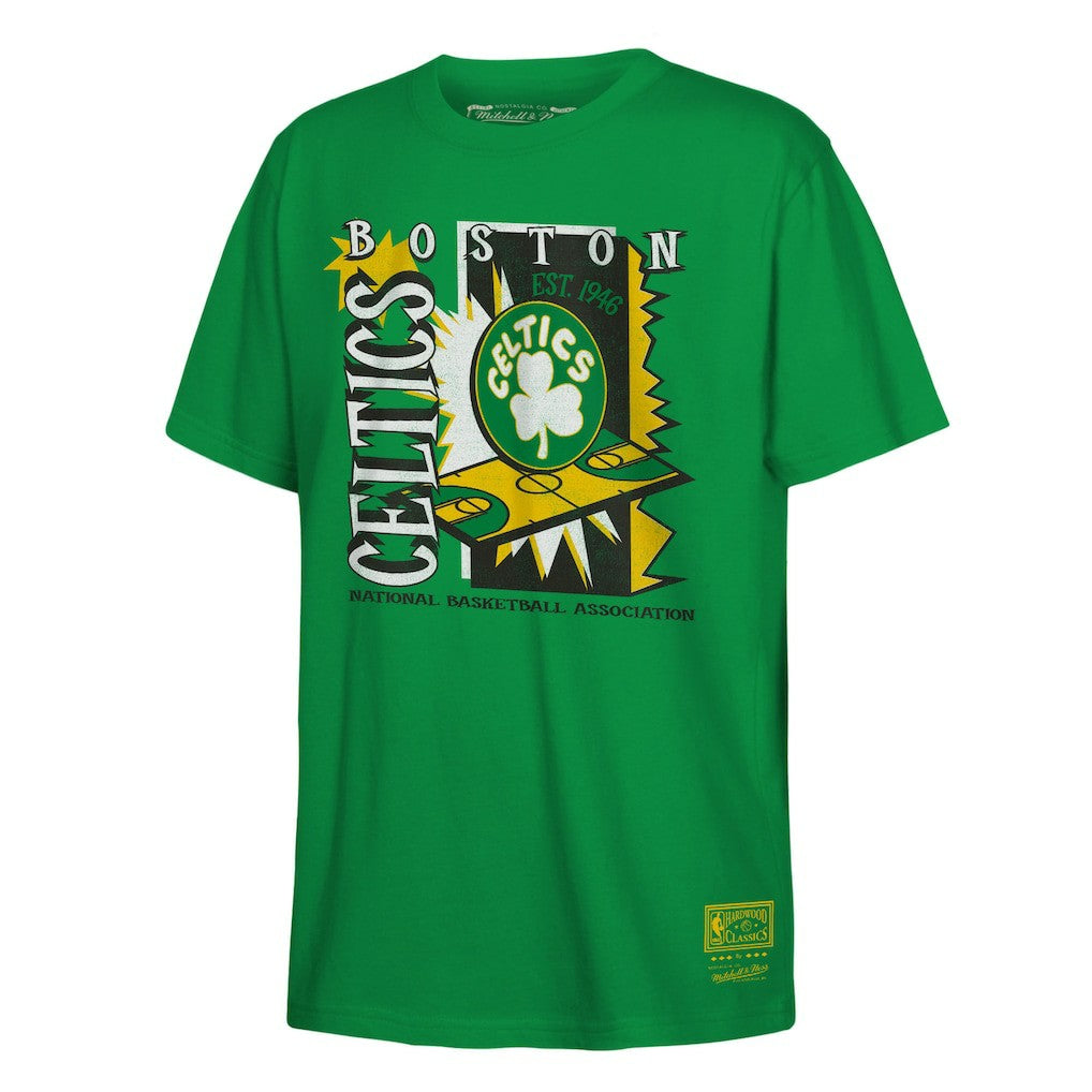 Boston Celtics Youth Retro '90s Poster T-Shirt Kelly Green - NBA