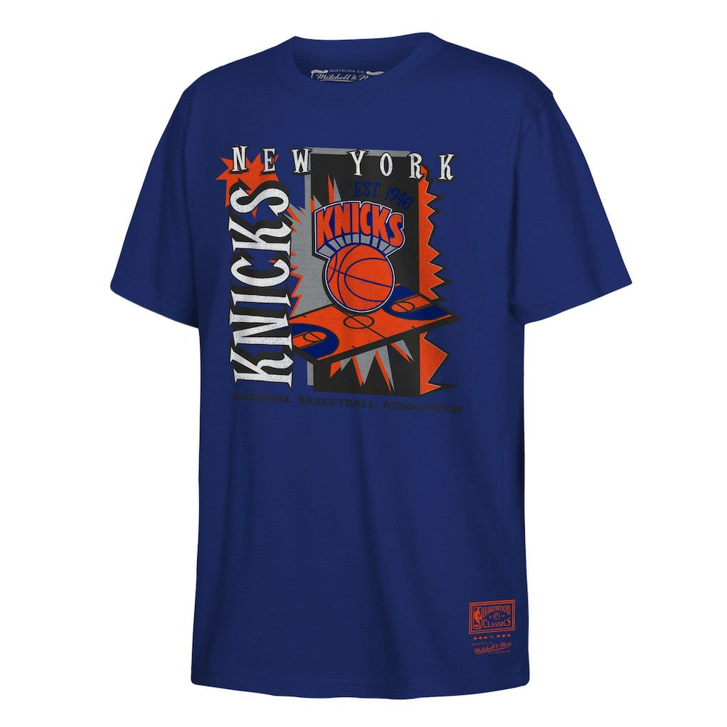 New York Knicks Youth Retro '90s Poster T-Shirt Blue - NBA