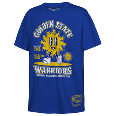 Golden State Warriors Youth Retro Mascot Script T-Shirt Royal - NBA