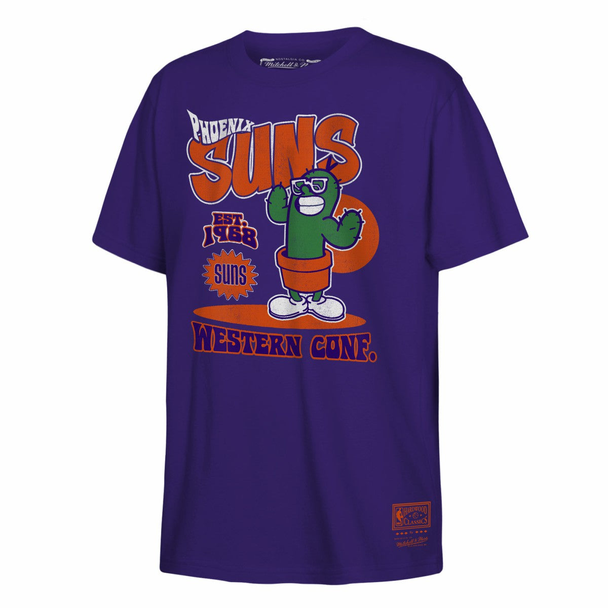 Phoenix Suns Youth Retro Mascot Script T-Shirt Purple - NBA