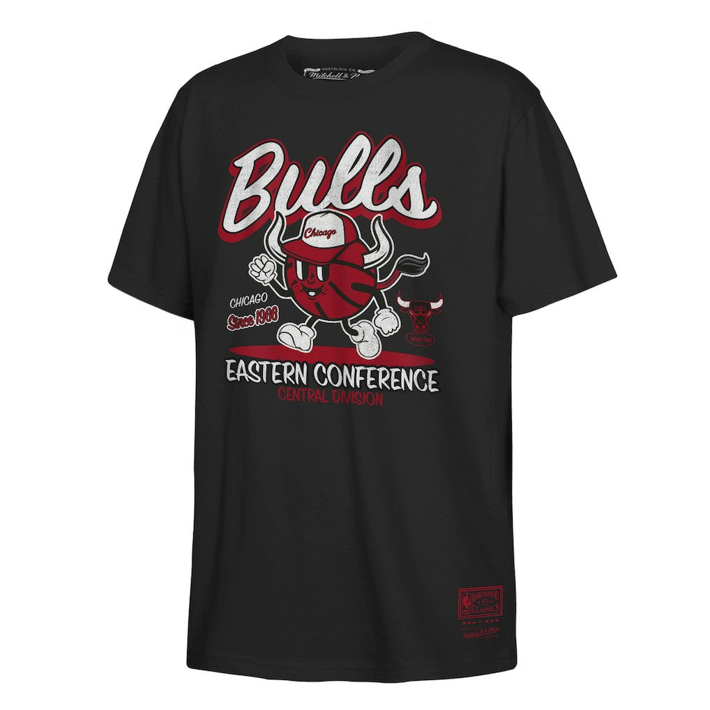 Chicago Bulls Youth Retro Mascot Script T-Shirt Black - NBA