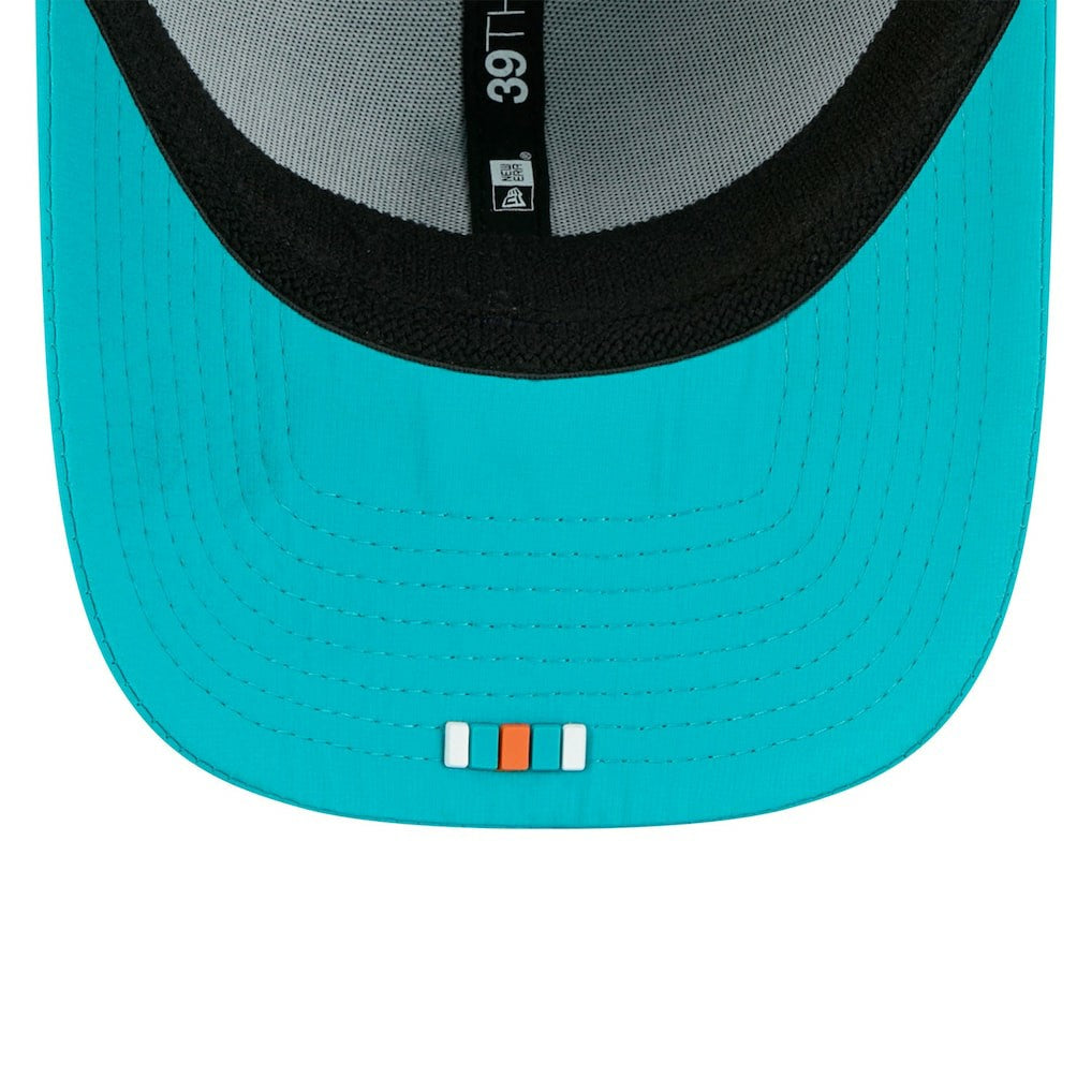 Miami Dolphins New Era 2025 Sideline 39THIRTY Flex Hat Aqua | NFL