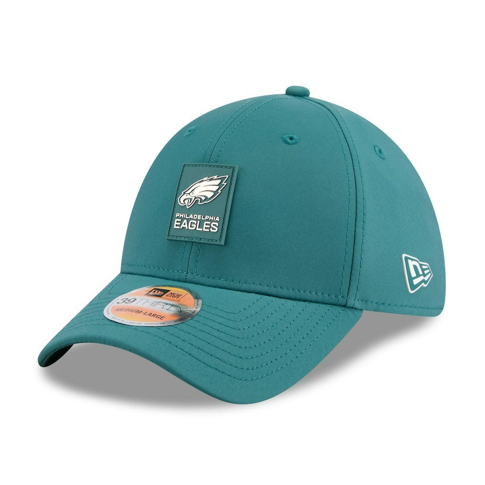 Philadelphia Eagles New Era 2025 Sideline 39THIRTY Flex Hat Midnight Green | NFL