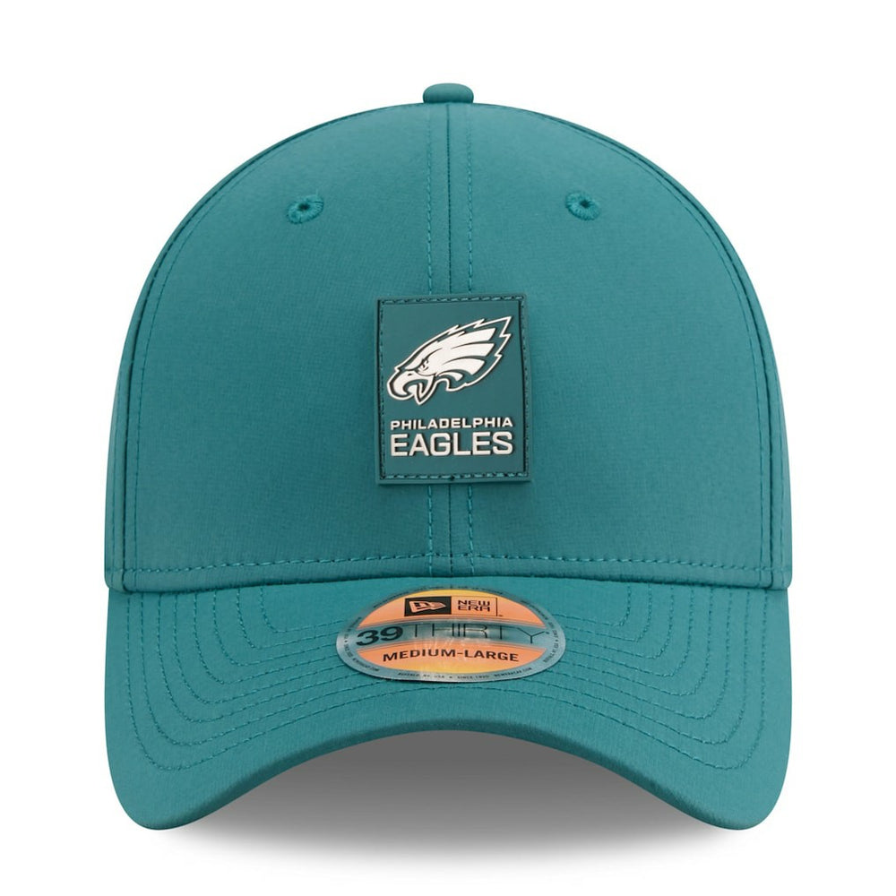 Philadelphia Eagles New Era 2025 Sideline 39THIRTY Flex Hat Midnight Green | NFL
