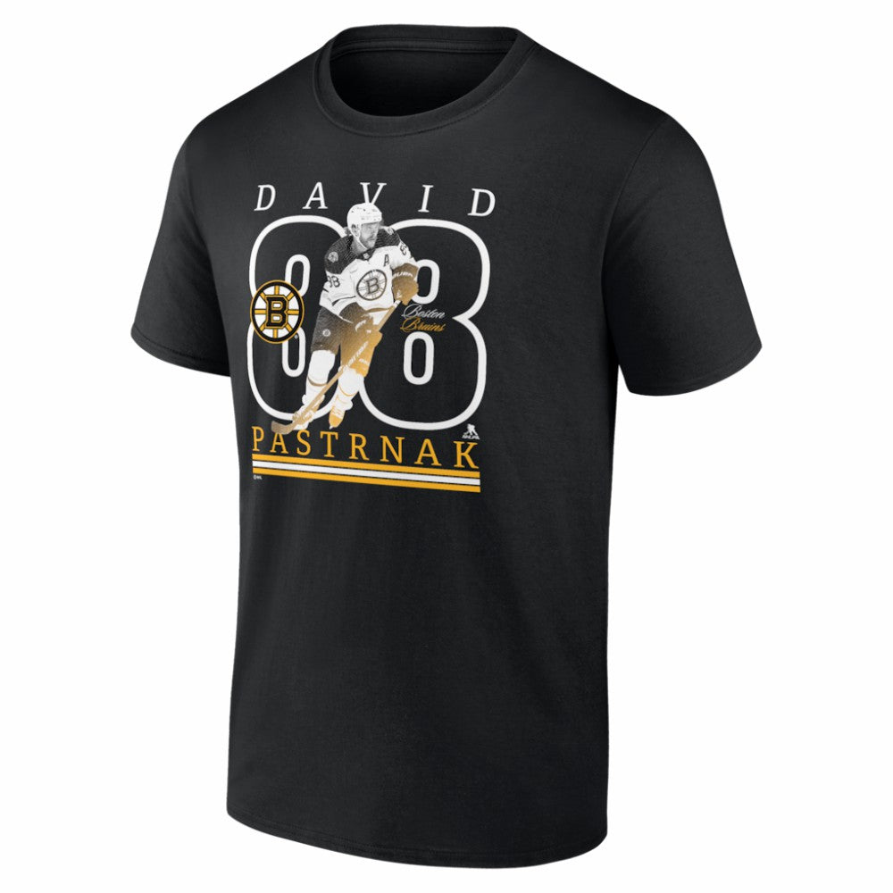 David Pastrnak Boston Bruins Player Show T-Shirt - Black - NHL