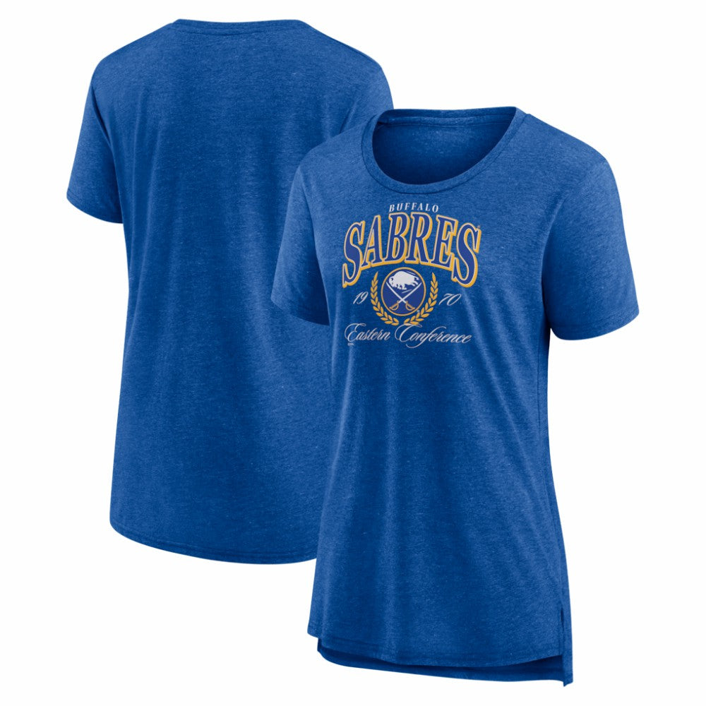 Buffalo Sabres Women's Reign Supreme Tri-Blend T-Shirt - Royal - NHL
