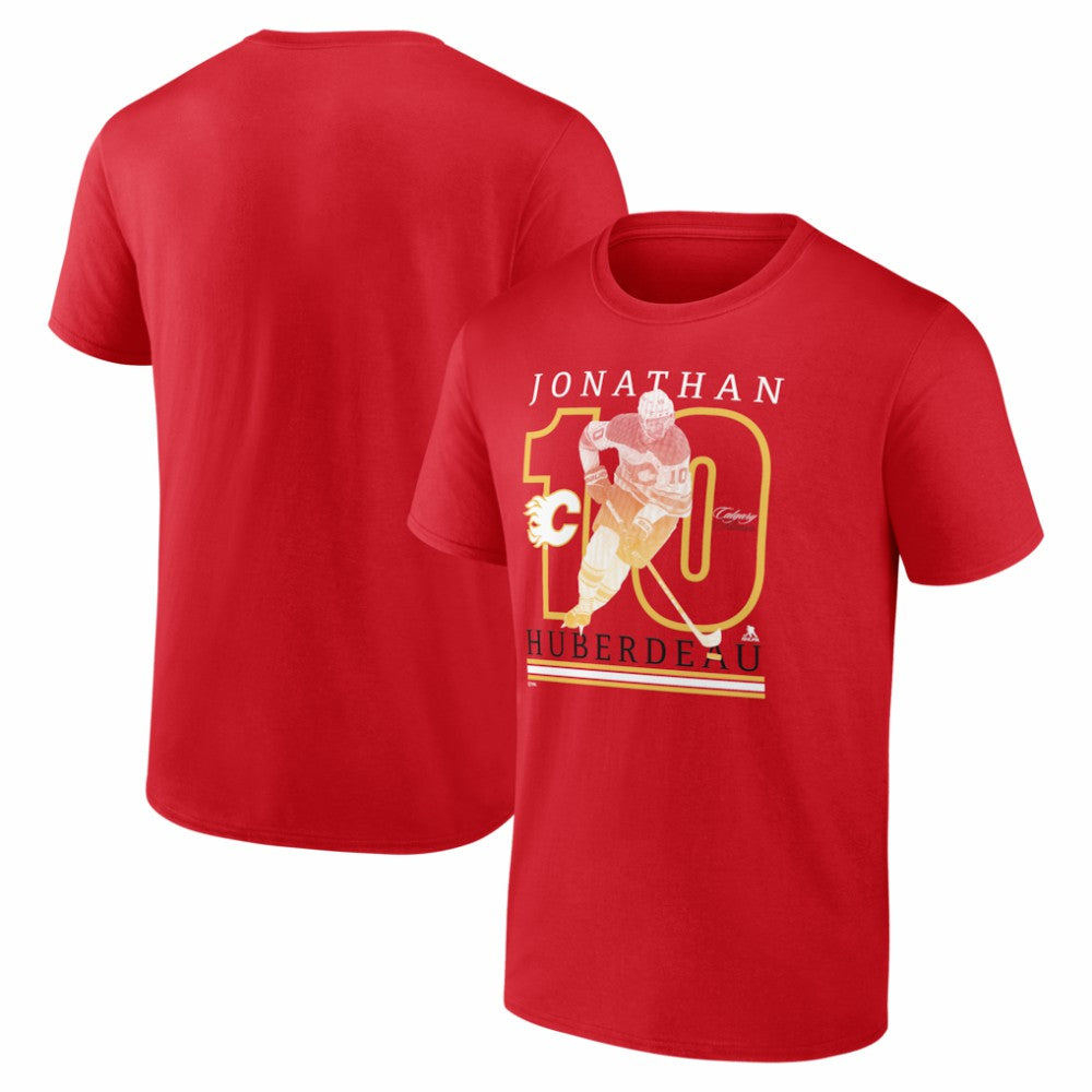 Jonathan Huberdeau Calgary Flames Player Show T-Shirt - Red - NHL