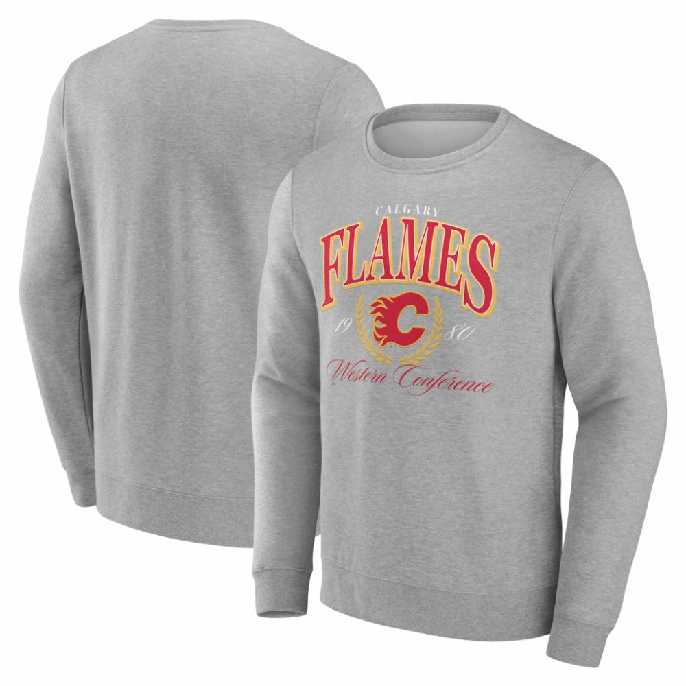 Calgary Flames Reign Supreme Pullover Sweatshirt - Gray - NHL
