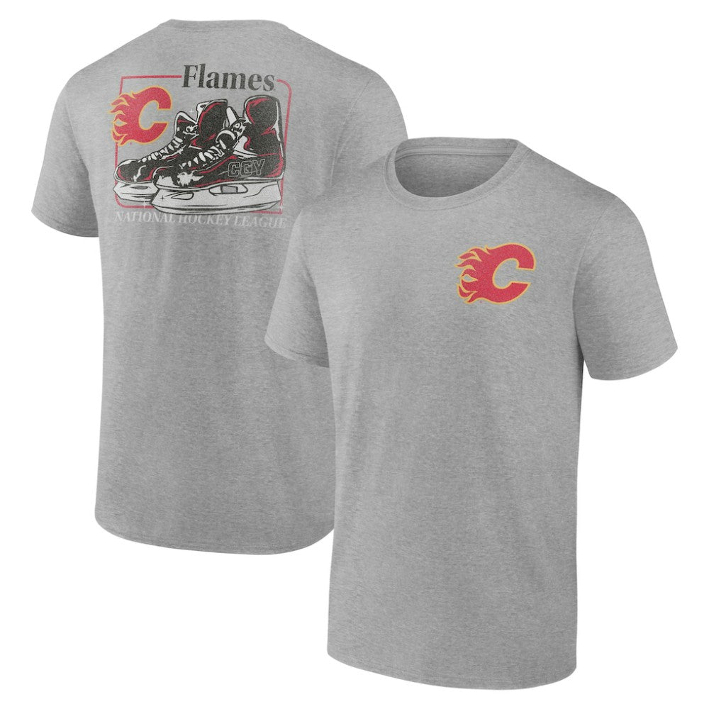 Calgary Flames Glory Skates T-Shirt - Heather Gray - NHL