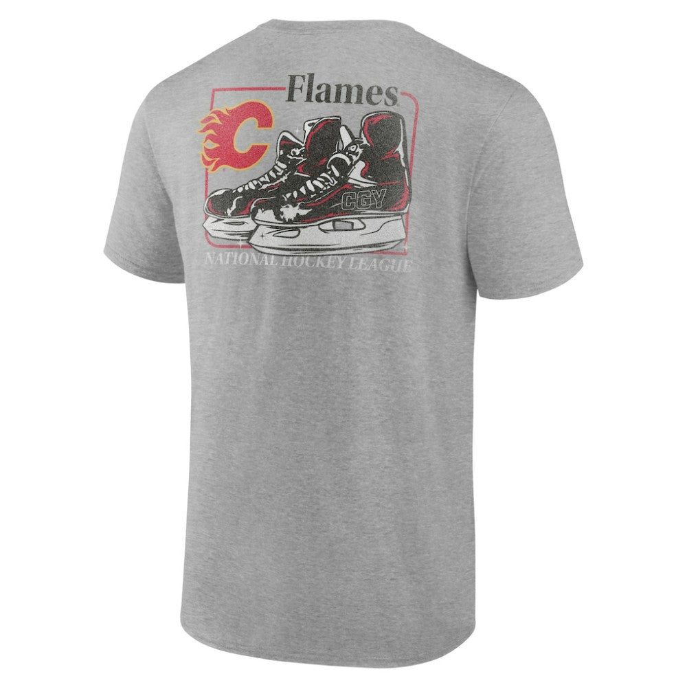 Calgary Flames Glory Skates T-Shirt - Heather Gray - NHL