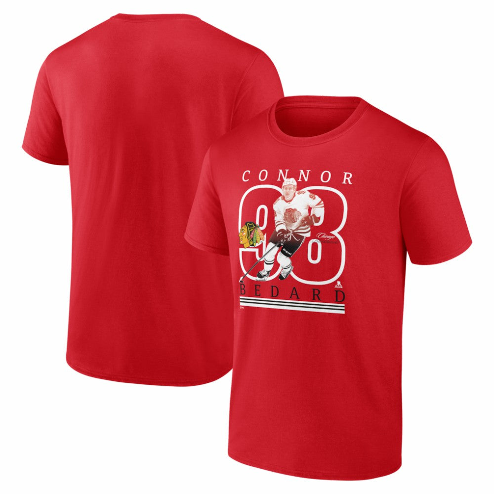 Connor Bedard Chicago Blackhawks Player Show T-Shirt - Red - NHL