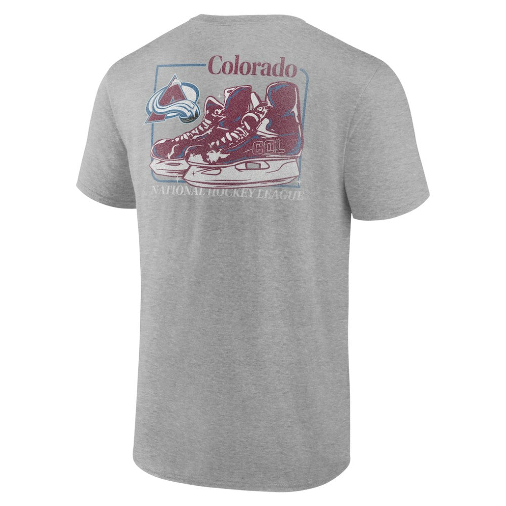 Colorado Avalanche Glory Skates T-Shirt - Heather Gray - NHL