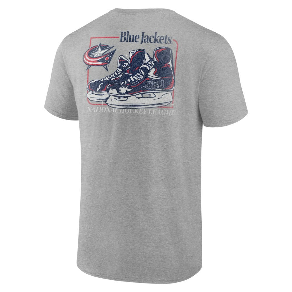 Columbus Blue Jackets Glory Skates T-Shirt - Heather Gray - NHL
