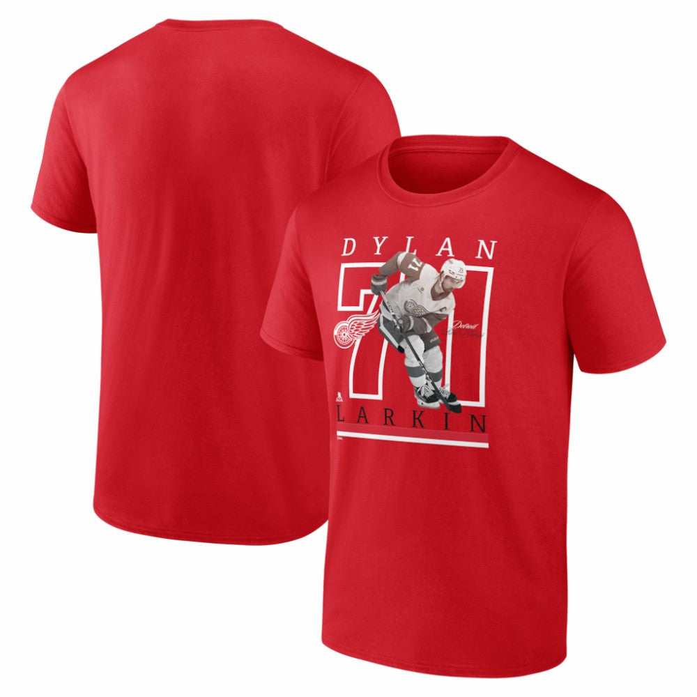 Dylan Larkin Detroit Red Wings Player Show T-Shirt - Red - NHL