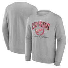 Detroit Red Wings Reign Supreme Pullover Sweatshirt - Gray - NHL