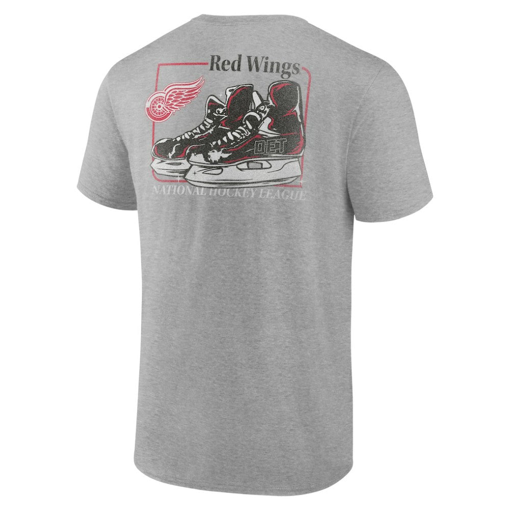 Detroit Red Wings Glory Skates T-Shirt - Heather Gray - NHL