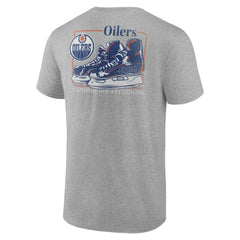 Edmonton Oilers Glory Skates T-Shirt - Heather Gray - NHL