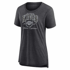 Los Angeles Kings Women's Reign Supreme Tri-Blend T-Shirt - Gray - NHL