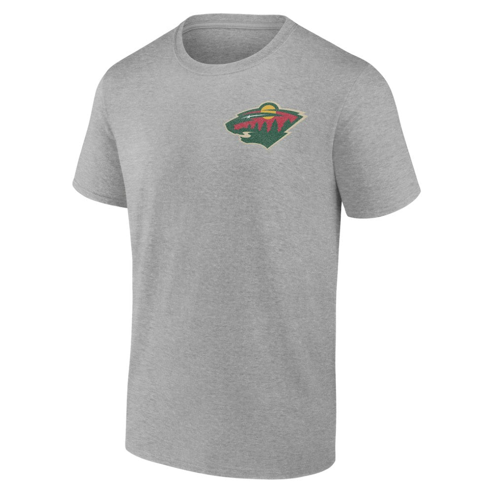 Minnesota Wild Glory Skates T-Shirt - Heather Gray - NHL