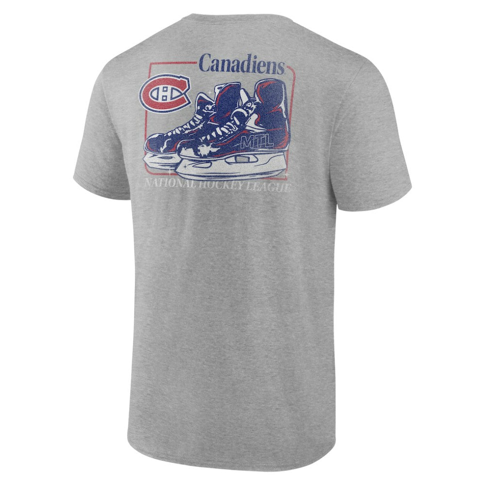 Montreal Canadiens Glory Skates T-Shirt - Heather Gray - NHL