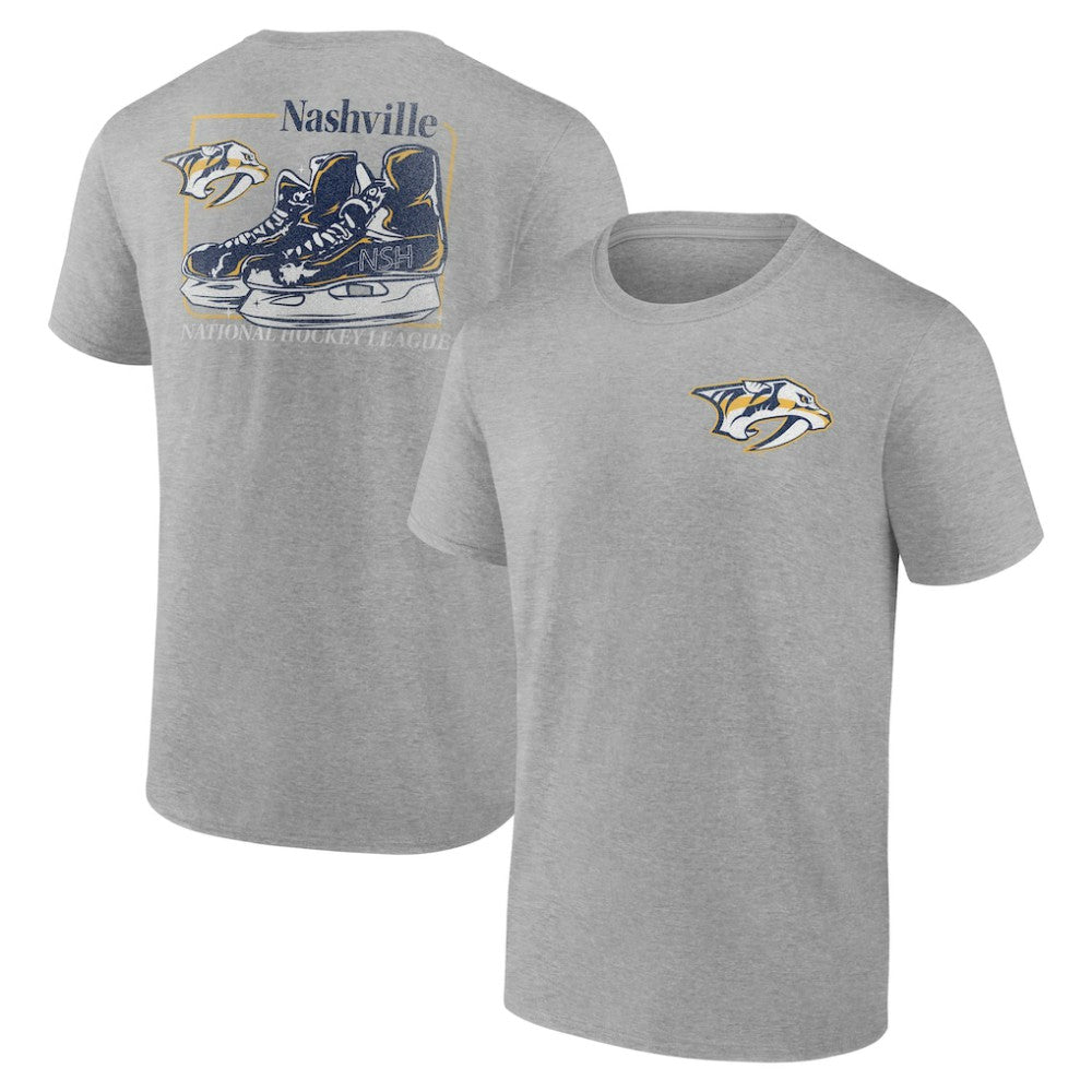 Nashville Predators Glory Skates T-Shirt - Heather Gray - NHL