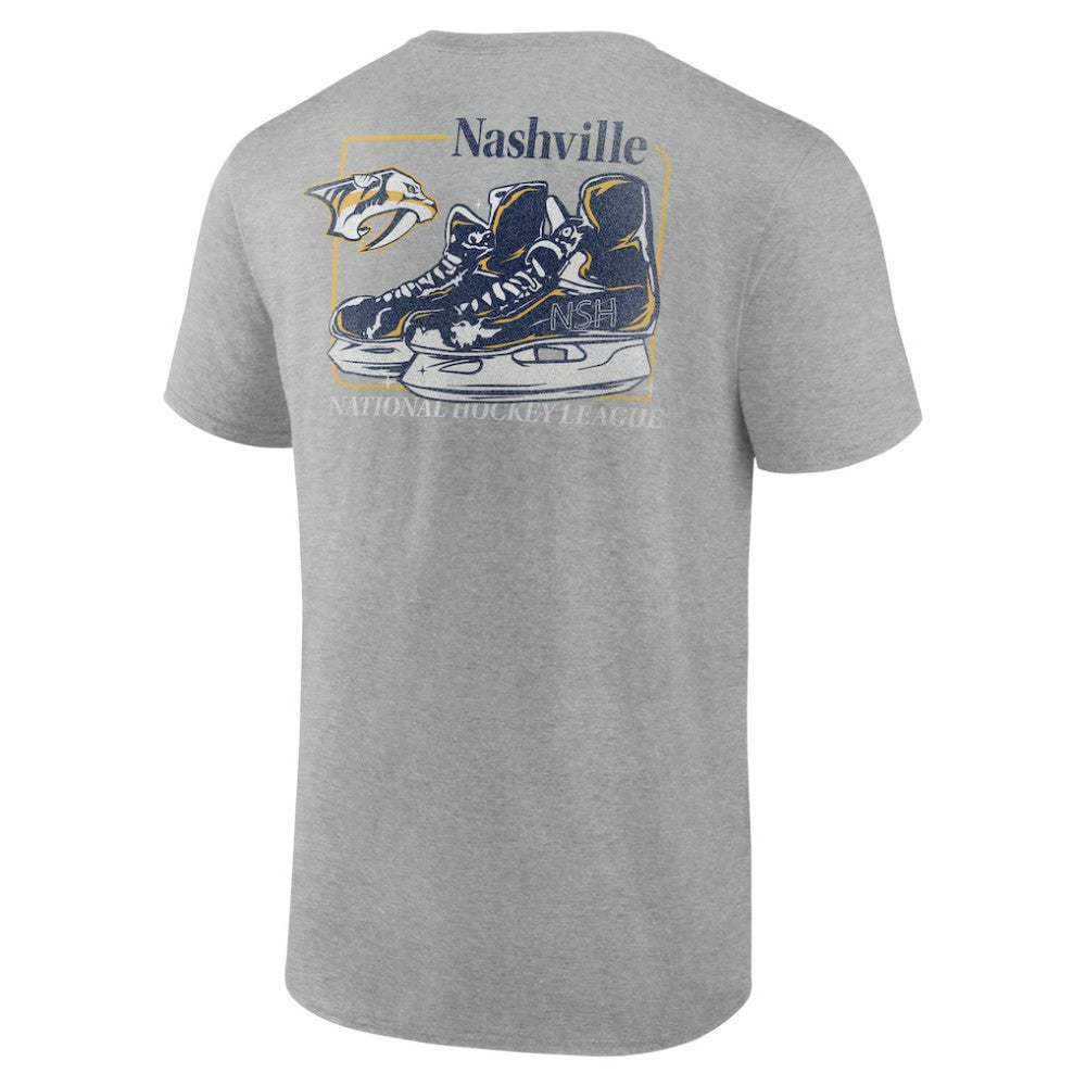 Nashville Predators Glory Skates T-Shirt - Heather Gray - NHL