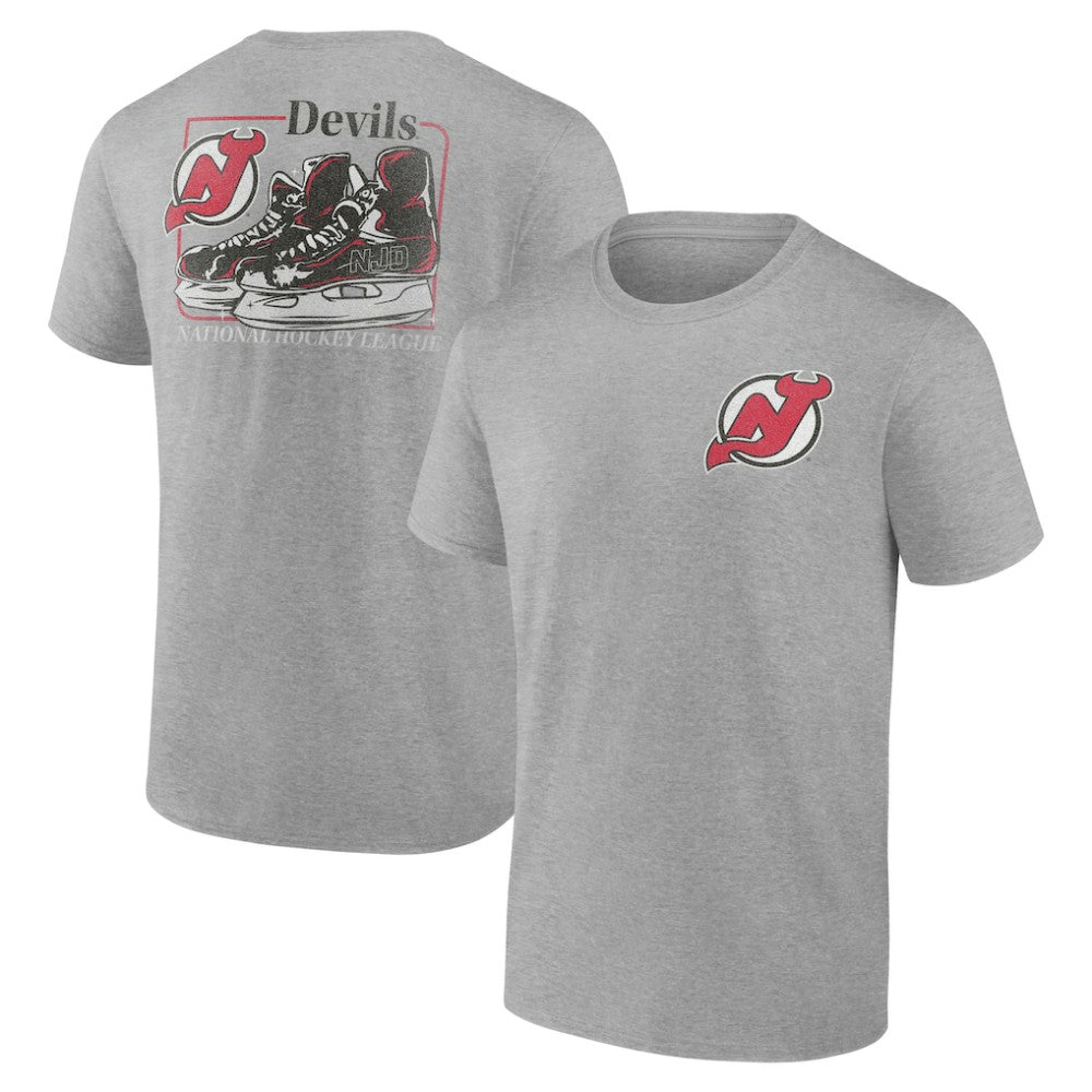 New Jersey Devils Glory Skates T-Shirt - Heather Gray - NHL