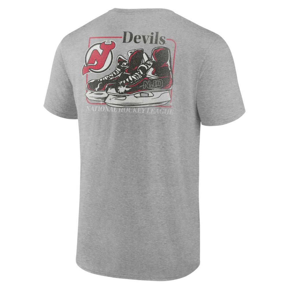 New Jersey Devils Glory Skates T-Shirt - Heather Gray - NHL