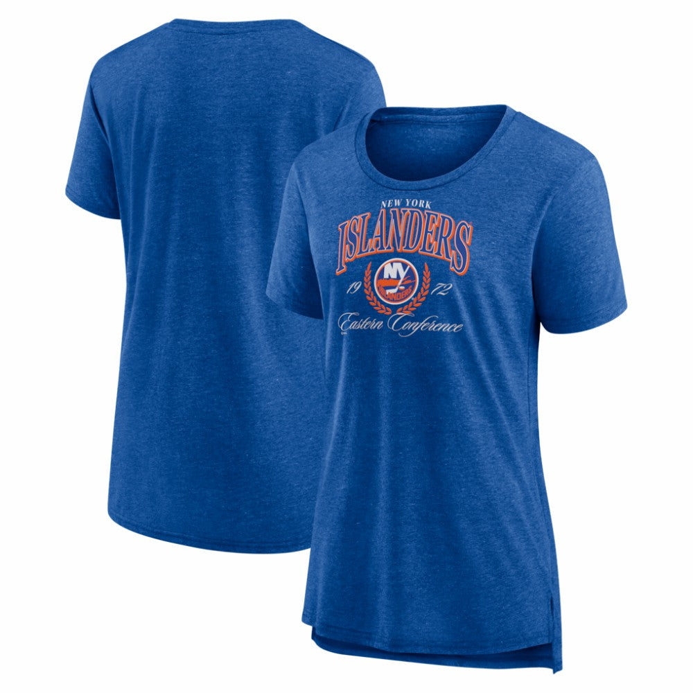 New York Islanders Women's Reign Supreme Tri-Blend T-Shirt - Royal - NHL