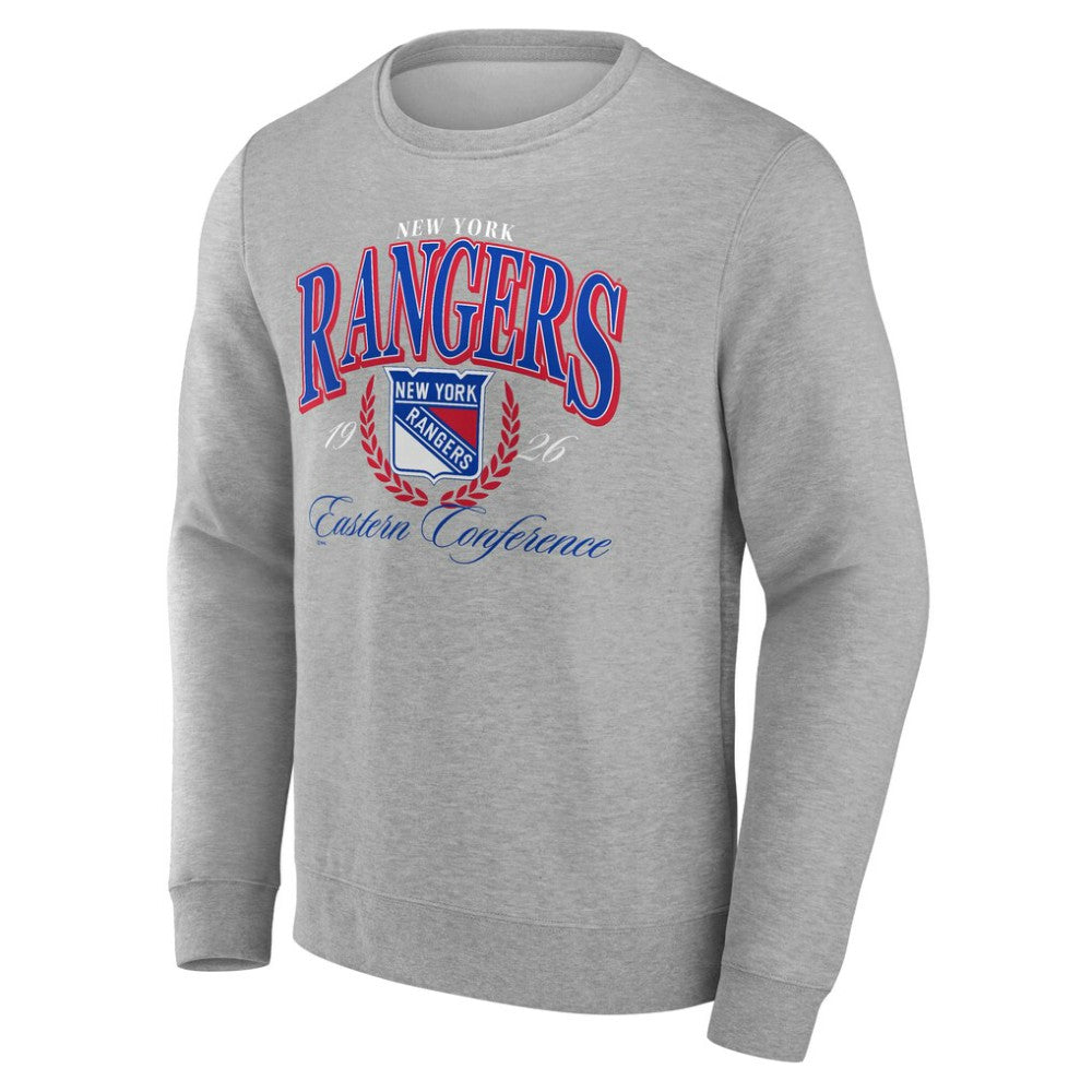 New York Rangers Reign Supreme Pullover Sweatshirt - Gray - NHL