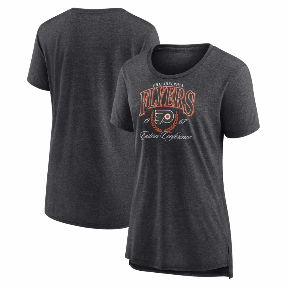 Philadelphia Flyers Women's Reign Supreme Tri-Blend T-Shirt - Gray - NHL
