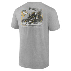Pittsburgh Penguins Glory Skates T-Shirt - Heather Gray - NHL