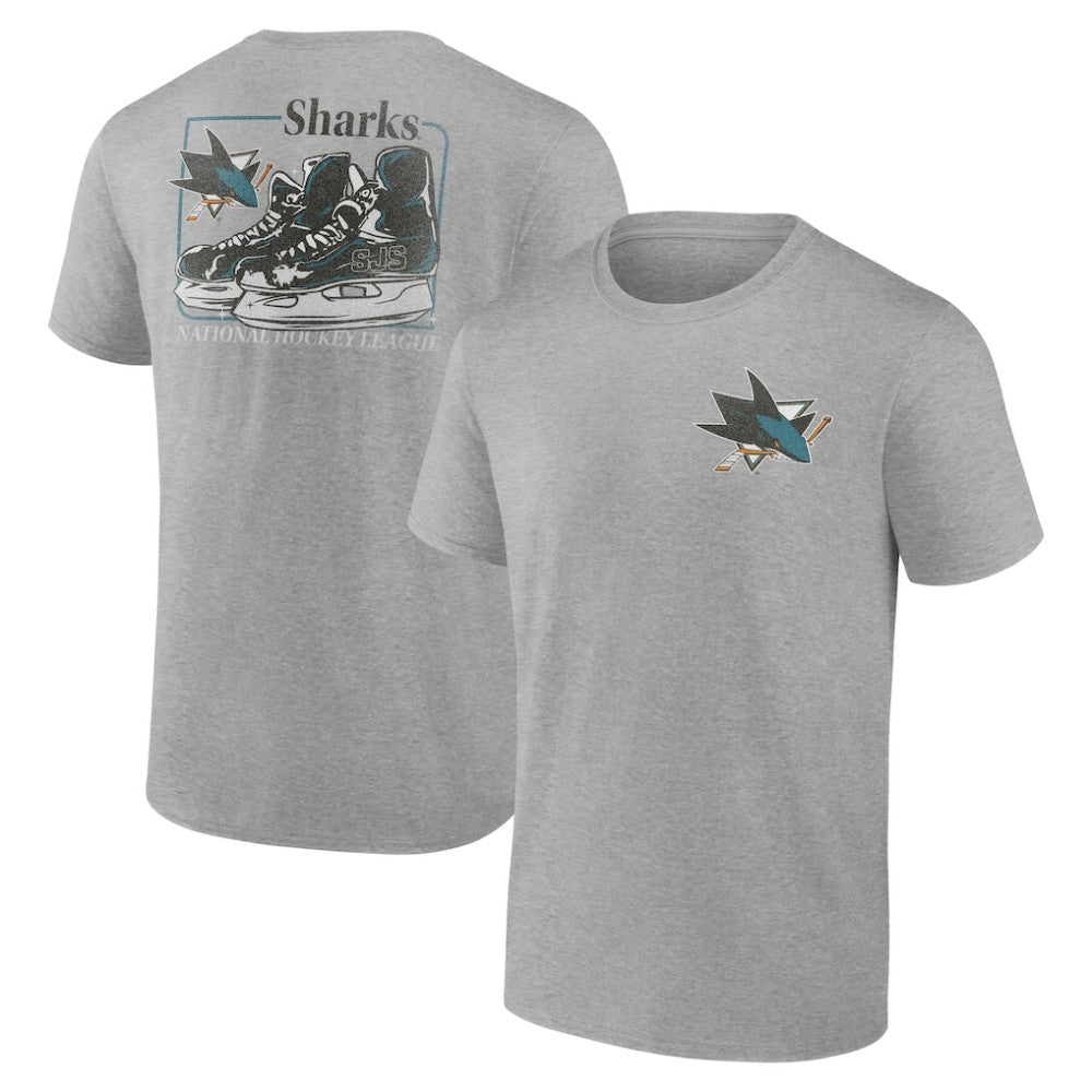 San Jose Sharks Glory Skates T-Shirt - Heather Gray - NHL