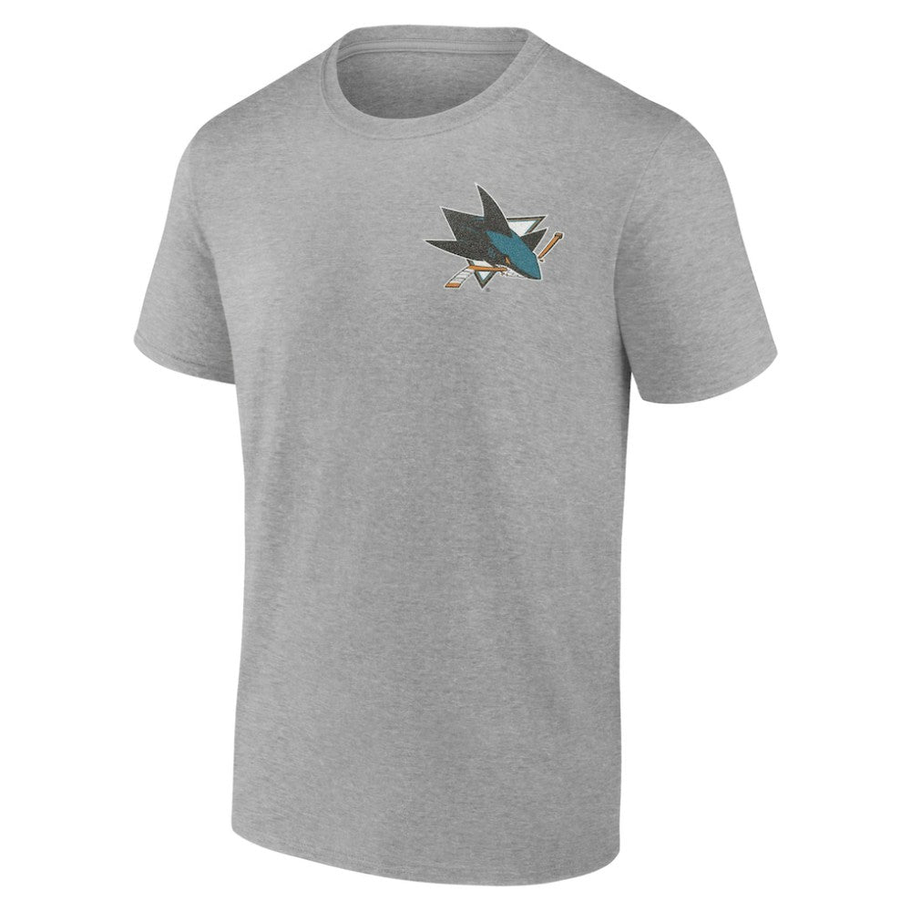 San Jose Sharks Glory Skates T-Shirt - Heather Gray - NHL