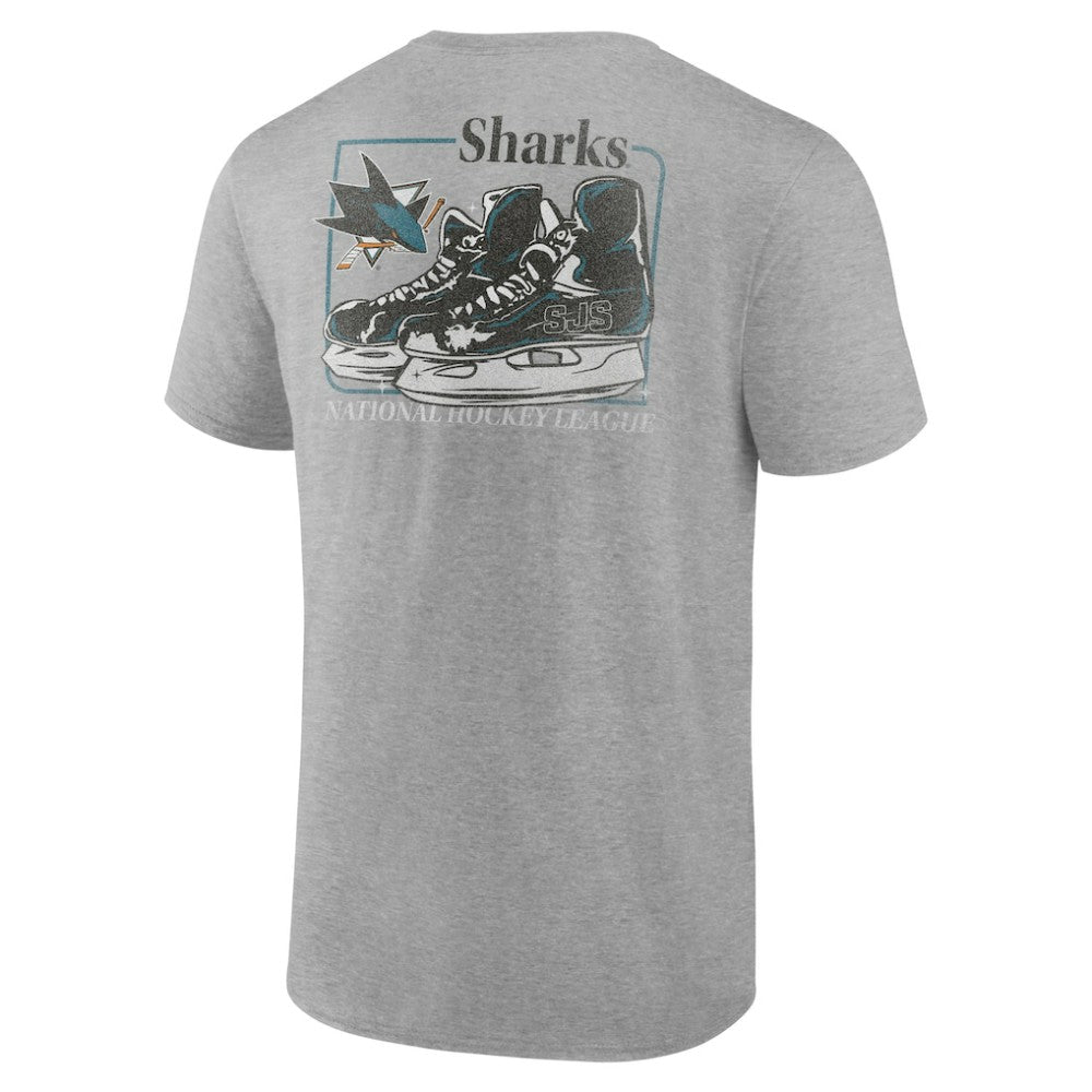San Jose Sharks Glory Skates T-Shirt - Heather Gray - NHL