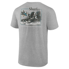 San Jose Sharks Glory Skates T-Shirt - Heather Gray - NHL
