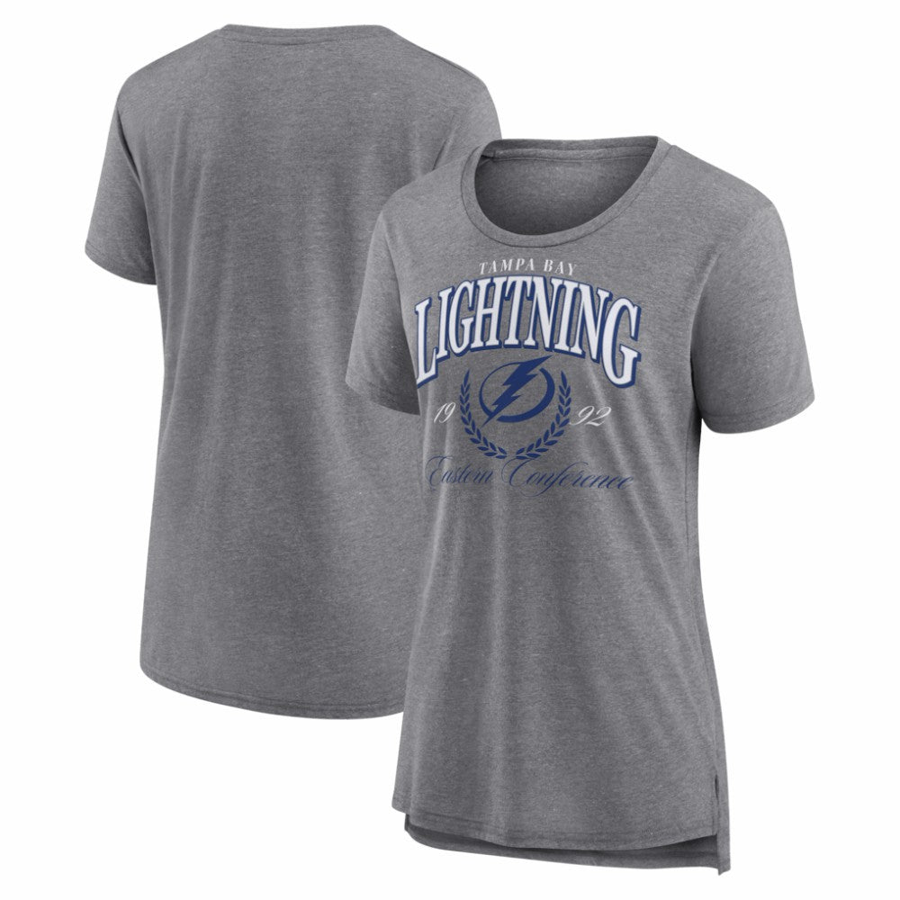 Tampa Bay Lightning Women's Reign Supreme Tri-Blend T-Shirt - Gray - NHL
