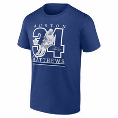 Auston Matthews Toronto Maple Leafs Player Show T-Shirt - Blue - NHL