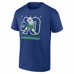 Elias Pettersson Vancouver Canucks Player Show T-Shirt - Blue - NHL