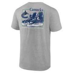 Vancouver Canucks Glory Skates T-Shirt - Heather Gray - NHL