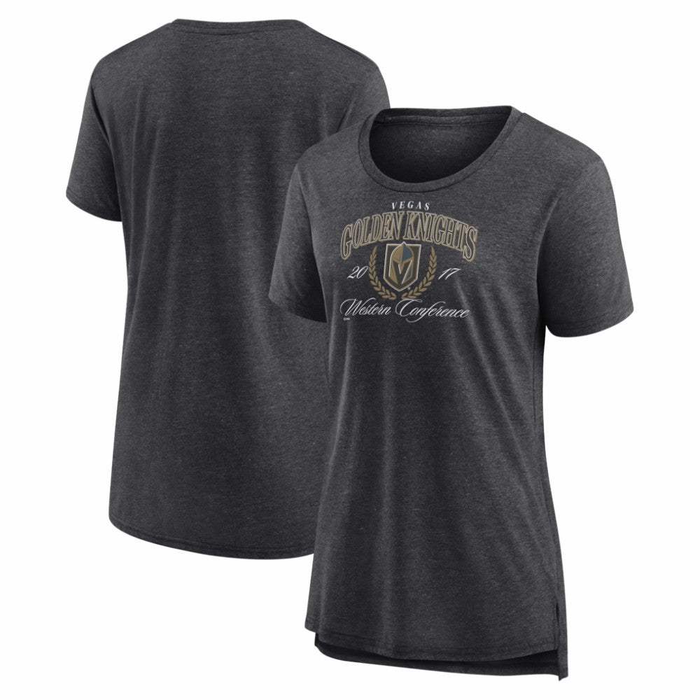 Vegas Golden Knights Women's Reign Supreme Tri-Blend T-Shirt - Gray - NHL