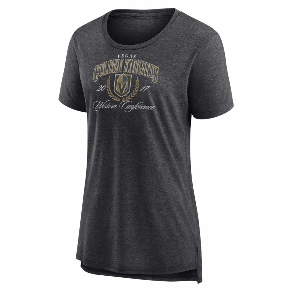 Vegas Golden Knights Women's Reign Supreme Tri-Blend T-Shirt - Gray - NHL
