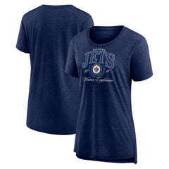 Winnipeg Jets Women's Reign Supreme Tri-Blend T-Shirt - Navy - NHL
