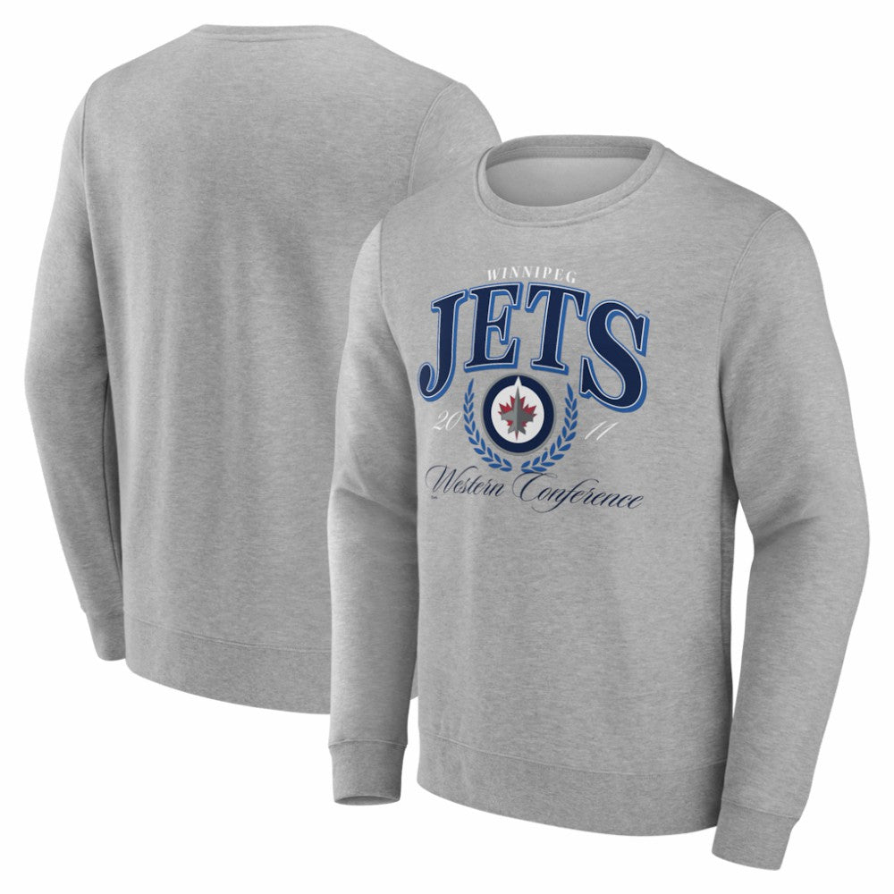 Winnipeg Jets Reign Supreme Pullover Sweatshirt - Gray - NHL