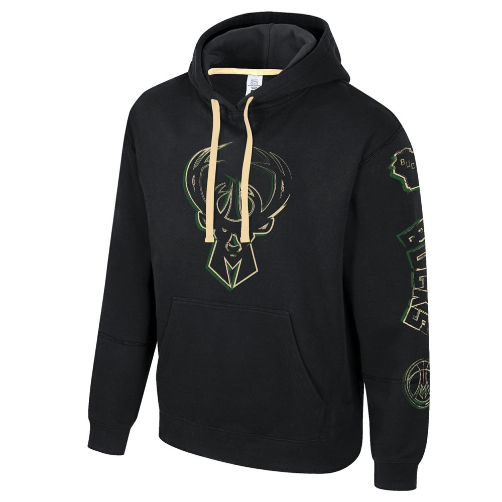 Milwaukee Bucks Stadium Essentials Unisex Elementized Pullover Hoodie Black - NBA