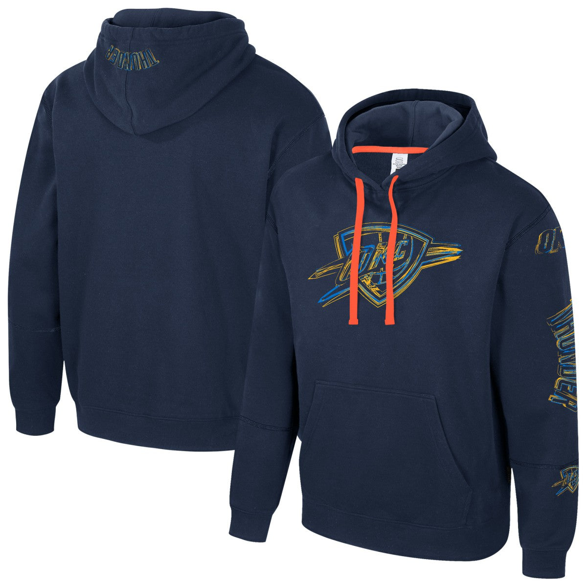 Oklahoma City Thunder Stadium Essentials Unisex Elementized Pullover Hoodie Navy - NBA