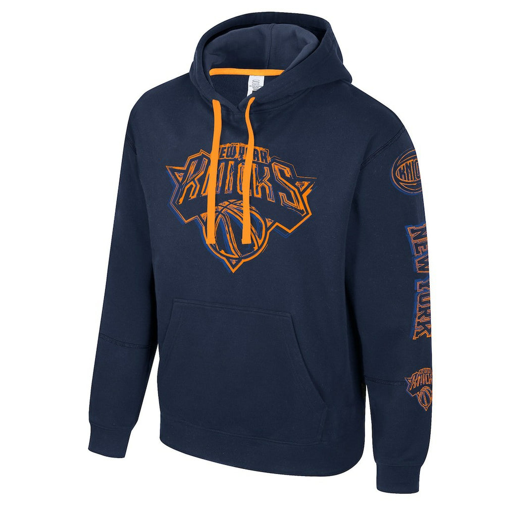 New York Knicks Stadium Essentials Unisex Elementized Pullover Hoodie Navy - NBA