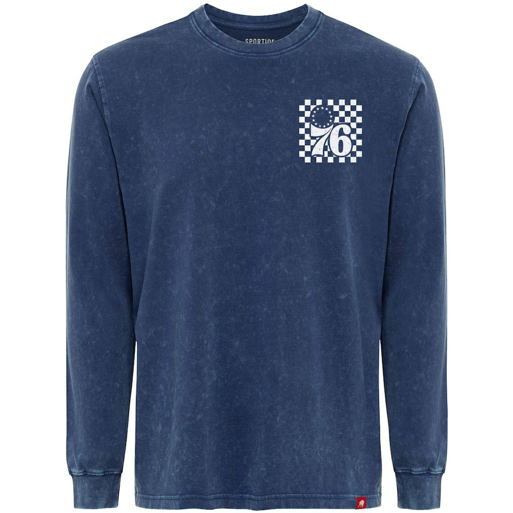 Philadelphia 76ers Sportiqe Men's Bono Long Sleeve T-Shirt Blue - NBA