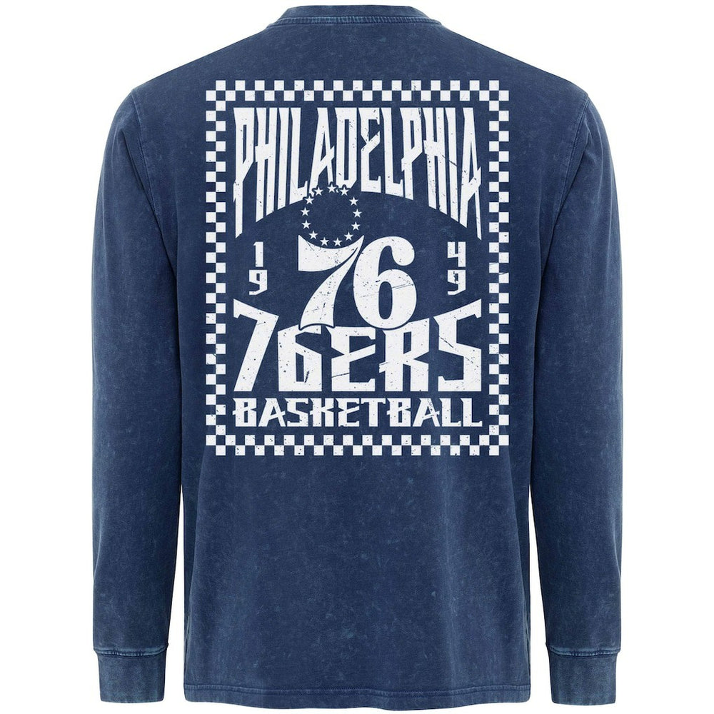 Philadelphia 76ers Sportiqe Men's Bono Long Sleeve T-Shirt Blue - NBA